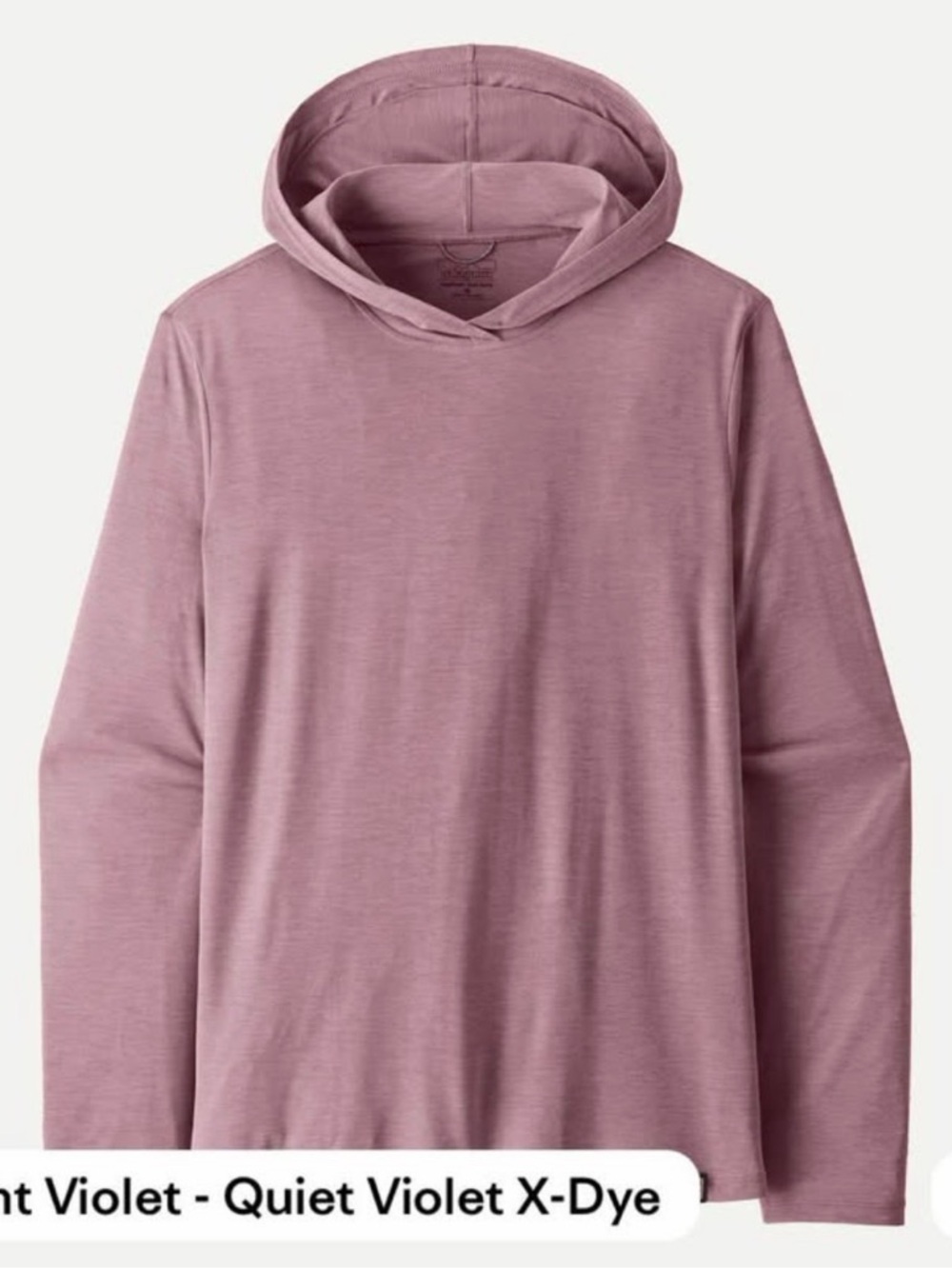 Patagonia Men’s Capilene Cool Daily Hoody Light Violet Quiet Violet X-Dye M NWT